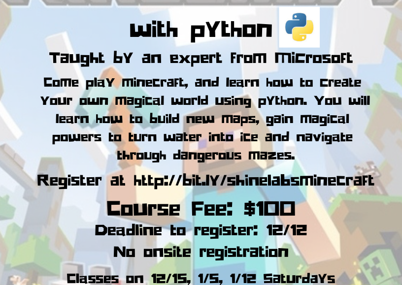 Learn how to program in Minecraft with Python